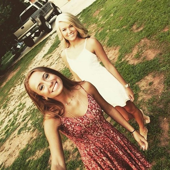 IMAGE: Isabella Chinchilla, 16, left, and Kylie Lindsey, 17