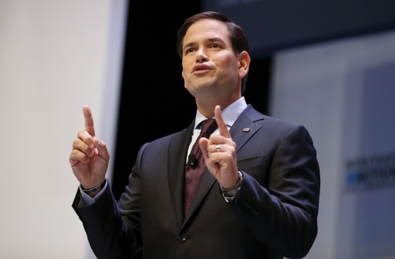 Image: U.S. Republican presidential candidate Rubio speaks during the Heritage Action for America presidential candidate forum in Greenville