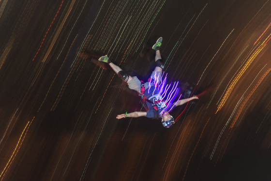 Image: Base jumper Pryce Brown of the US leaps from the 300-metre (984 ft.) high open deck of Malaysia's landmark Kuala Lumpur Tower during the International Tower Jump in Kuala Lumpur on October 2