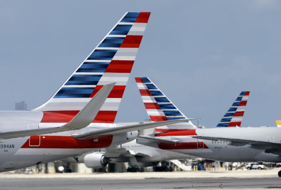 Image: American Airlines aircraft pictured in Miami in this file photo.