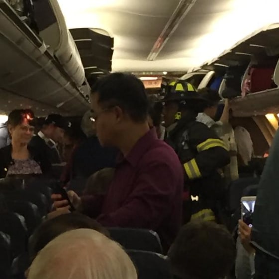 Passengers aboard a Southwest flight taking from Denver to Seattle after the flight was forced to make an emergency landing on Friday night due to a smell of smoke in the cabin.