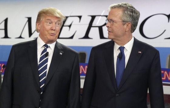 Image: Jeb Bush, Donald Trump