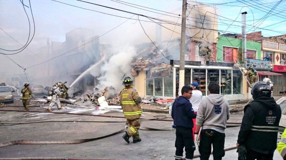 IMAGE: Plane crash in Bogotá, Colombia