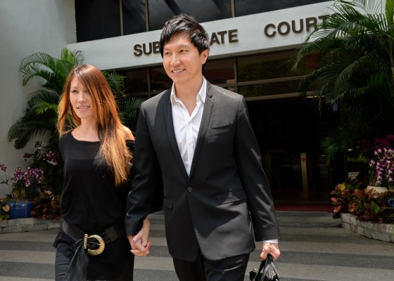 Image: City Harvest Church founder Kong Hee with wife Ho Yeow Sun