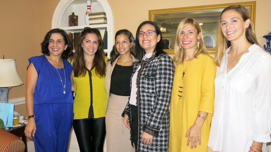 From left to right: Marta Michelle Colón - Co Founder AccessLatina, Nathalie Molina Niño - Chief Revenue Officer of PowerToFly and Co Founder of Entrepreneurs Athena Center for Leadership Studies Barnard University, Bianca Cabán - CEO of Koban Holdings LLC, Eva Vásquez - President of Vaulting Ventures, and Lucienne Gigante - Co Founder AccessLatina.