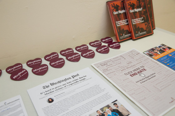 #EndHate materials at a congressional briefing hosted by The Sikh Coalition and Muslim Advocates on "Understanding Hate Violence in America," Thursday, October 22, 2015.