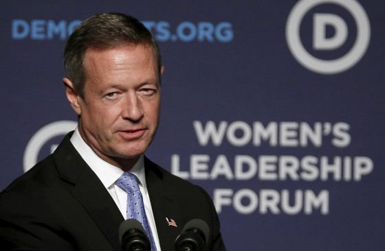 Image: Democratic presidential candidate O'malley speaks at the Democratic National Committee's Women's Leadership Forum's 22nd annual conference in Washington