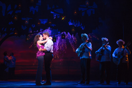 Ana Villafañe and Josh Segarra as Gloria and Emilio Estefan in ON YOUR FEET!