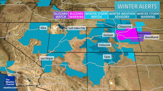 Winter Storm Could Drop up to 2 Feet of Snow on Rockies