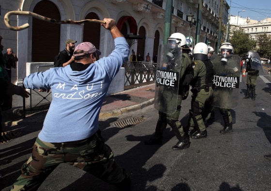 Image: Greek farmers rally in Athens
