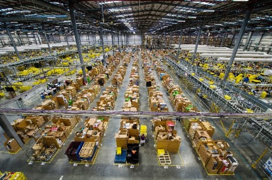 The Amazon Fulfillment Center prepares for Black Friday on November 25, 2015.