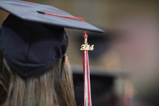 Image: A graduate at Northwest Florida State College's commencement