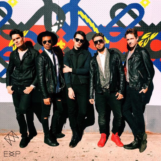 The album cover for EXP's third single, "Feel Like This." (Background artwork by 7 Train Murals)