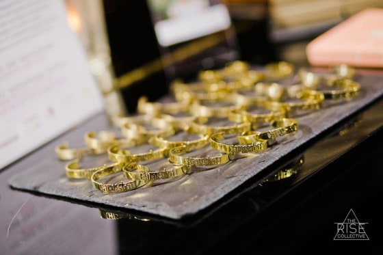 The RISE Collective's Signature Survivor Cuff is a "symbol for the fight for freedom against modern day slavery."