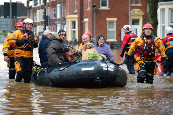 Image: Flooding Chaos As Thousands Evacuated Across Northern England
