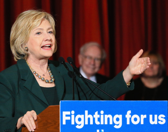 Image: Hillary Clinton, Susie Buffett, Warren Buffett