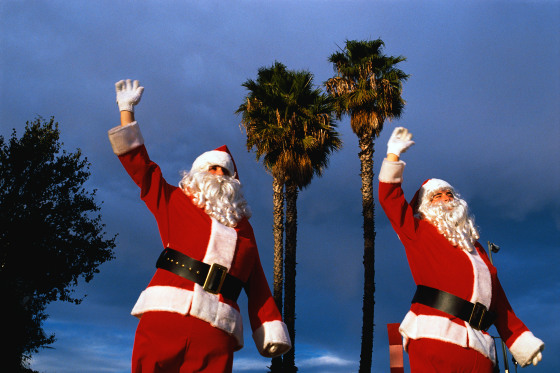 Image: Santas under the palm trees