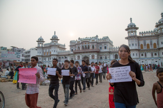 In an event Ravi Kumar organized in November 2015, passers-by were asked to answer questions such as "What do you want in Nepal?" Their answers were shared on social media under the hashtag #MadhesSpeaks.