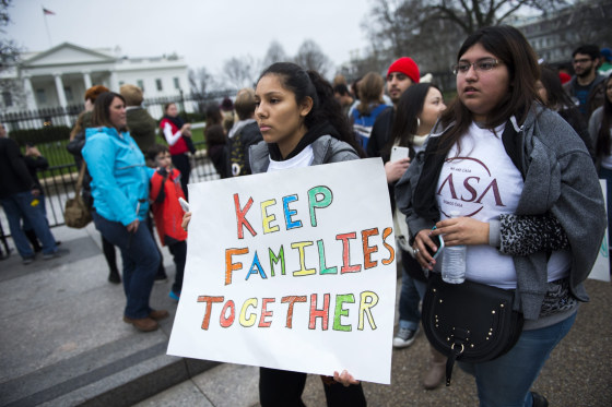 Image: Immigration protest at White House