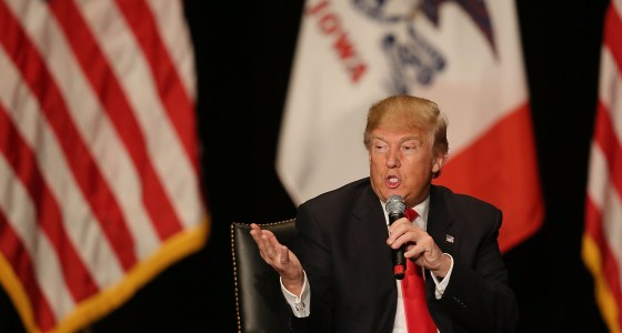 Image: Republican presidential candidate Donald Trump attends a campaign rally