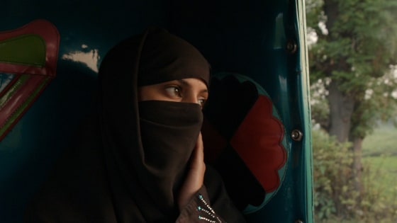 A still taken from "A Girl in the River: The Price of Forgiveness," a documentary following a young woman in Pakistan as she recovers from an attack by her father and uncle after eloping with her lover. The film was nominated in the best short subject documentary category in the 2016 Academy Awards.