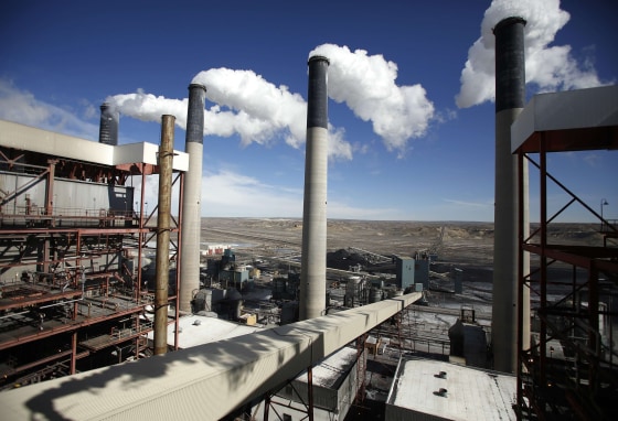 Image: Steam rises from the stakes of the coal fired Jim Bridger Power Plant outside Point of the Rocks, Wyoming
