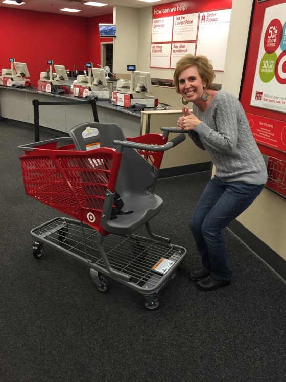 Car seat in target shopping cart outlet