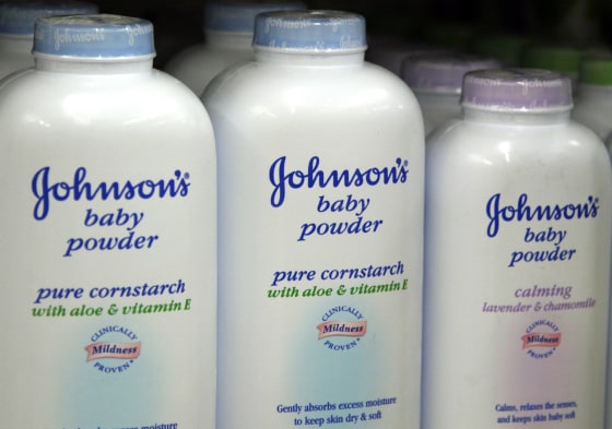 Products made by Johnson & Johnson for sale on a store shelf in Westminster