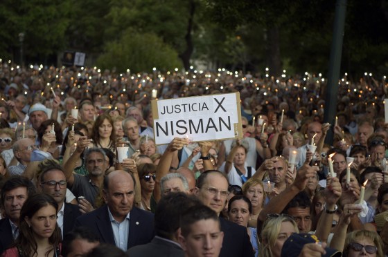 Image: ARGENTINA-JUSTICE-AMIA-NISMAN-VIGIL