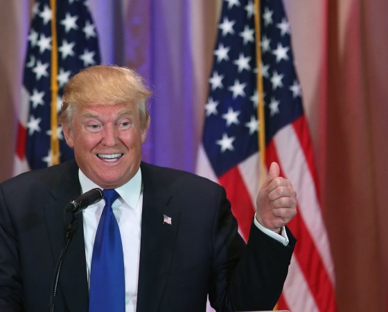 Image: Donald Trump Holds Super Tuesday Election Night Press Conf. In Palm Beach