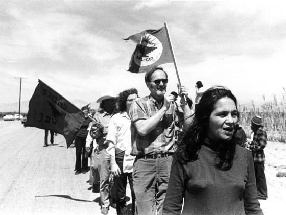 Dolores Huerta at California demonstrations
