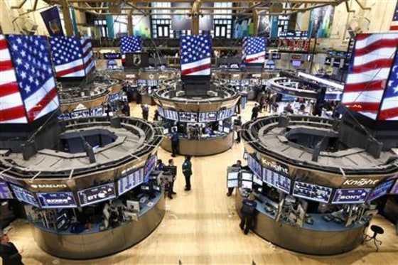 The trading floor of the New York Stock Exchange is seen ahead of the closing bell in New York
