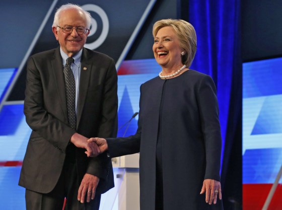 Image: Hillary Clinton, Bernie Sanders