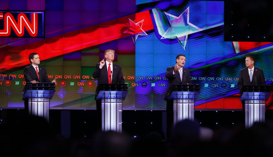 Image: Ted Cruz, Marco Rubio, Donald Trump, John Kasich