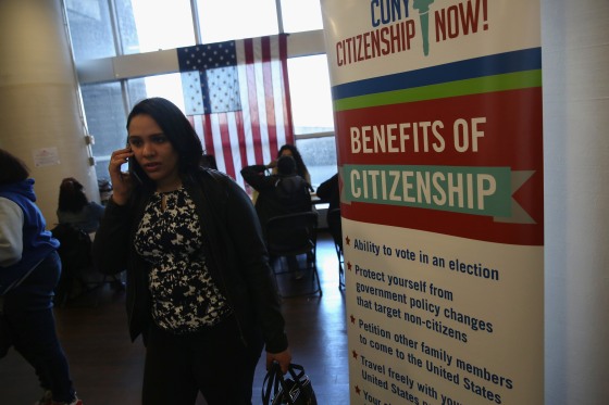 Image: Immigrants Apply For US Citizenship In Increasing Numbers During Election Year