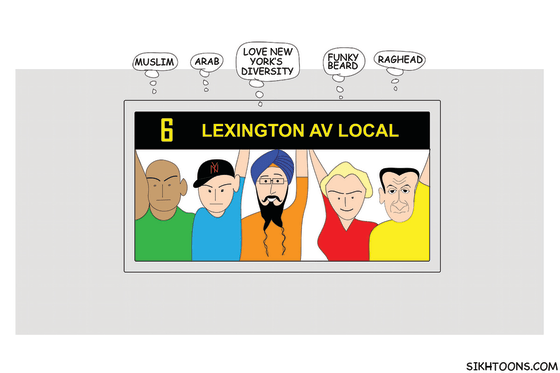 One of the postcards Vishavjit Singh is sending to Donald Trump as part of his #SendingSikhNotetoTrump campaign.