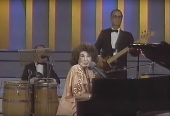 Consuelo Velázquez, who was a teenager living in Mexico when she wrote probably her most famous composition, singing 'Bésame Mucho.'