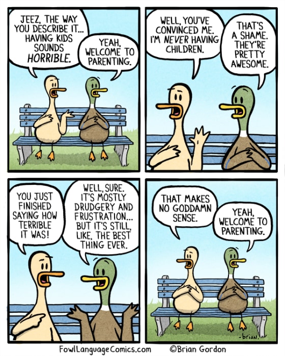 Dad S Cartoons Show What It S Really Like To Be A Parent Oh—pardon the expletive—damn! more cartoons with the keyword 'foul language'. dad s cartoons show what it s really