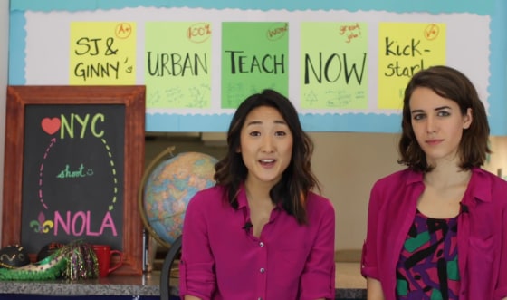 SJ Son and Ginny Leise are currently crowdfunding a TV pilot called "Urban Teach Now."