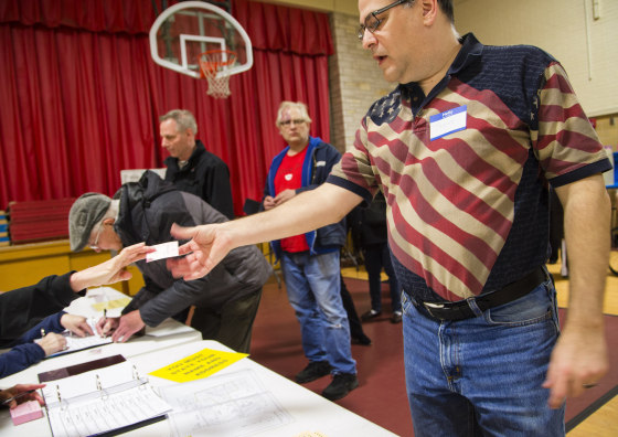 Image: Wisconsin Voters Take Part In State's Primary