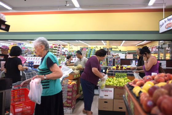 Image: grocery shopping - family spending