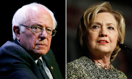 Image: Bernie Sanders and Hillary Clinton