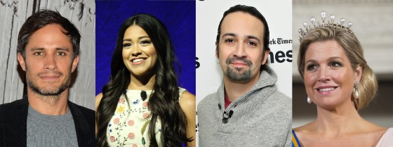 [Left to Right] Gael Garc?a Bernal, Gina Rodriguez, Lin-Manuel Miranda, and Queen M?xima.