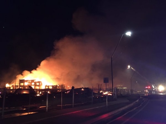 Evacuations Ordered Near 5-Alarm Construction Site Fire in Arizona