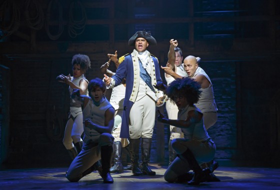 Christopher Jackson plays George Washington in the Broadway hit, "Hamilton."