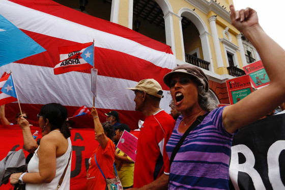 Image: Protest in San Juan, Puerto Rico