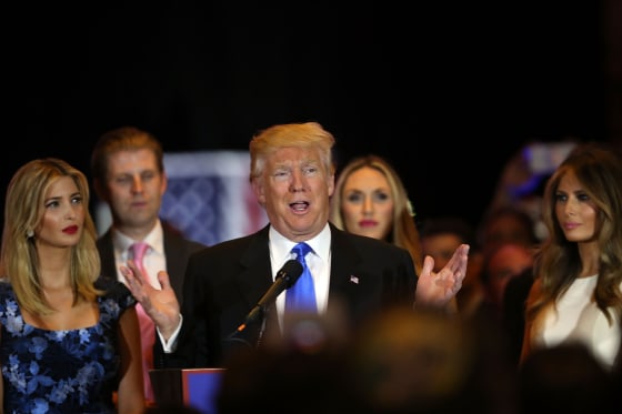 Image: Republican presidential front runner Donald Trump speaks