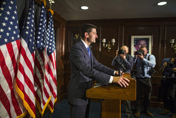 Image: Paul Ryan speaks at a press conference