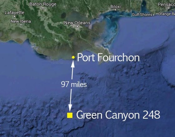 IMAGE: Map of oil spill site