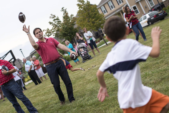 Image: Sen. Marco Rubio campaigns in Iowa in 2015